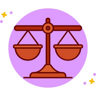 Ölçekli simge vektör illüstrasyonunu dengele