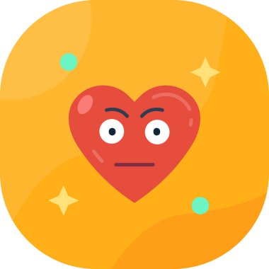 Bir kalp simgesinin vektör illüstrasyonu