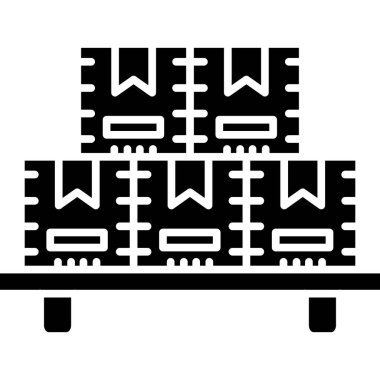 yatak ağı simgesi, vektör illüstrasyonu