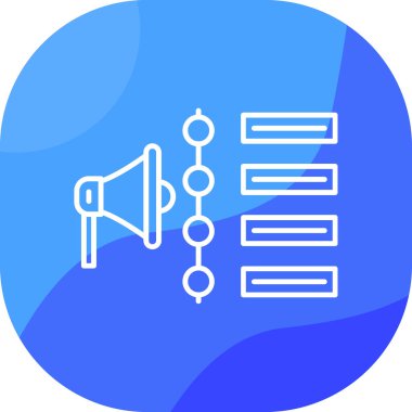 Pazarlama. Web simgesi basit illüstrasyon