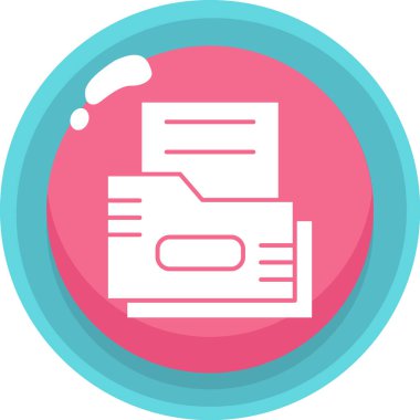 Belge simgesinin vektör illüstrasyonu