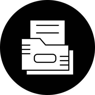 Belge. Web simgesi basit illüstrasyon