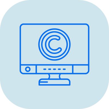 telif hakkı telif hakkı fikri mülkiyet simgesi - özet biçimi