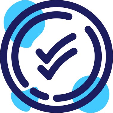 işaret simgesini işaretle, vektör illüstrasyonu