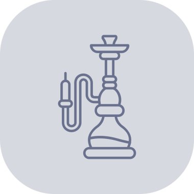 Pipo hattı tüttürüp ikonu doldurun. sigara ve sigara konsepti, vektör illüstrasyonu.