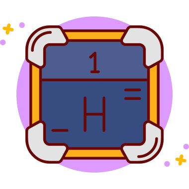 kimyasal formül simgesi, vektör illüstrasyonu