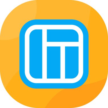 Bir harf simgesinin vektör illüstrasyonu