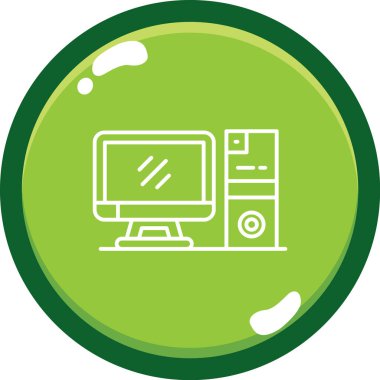 bilgisayar simgesi vektör illüstrasyonu