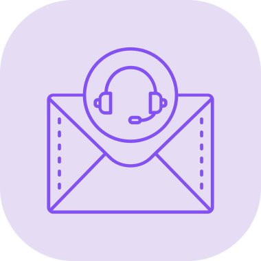 E-posta. Web simgesi basit illüstrasyon