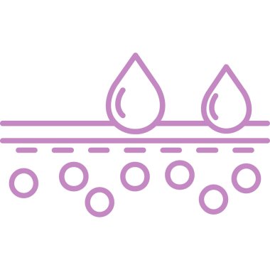 su damlaları vektör illüstrasyon simgesi