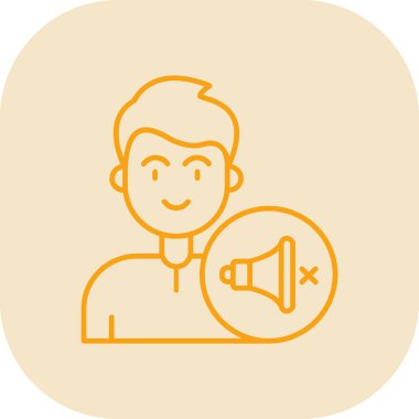 Bir kişi simgesinin vektör illüstrasyonu