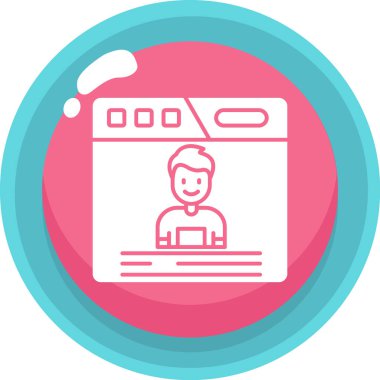 seo modern simgesinin vektör illüstrasyonu