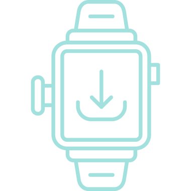 smartwatch simge vektör çizimi