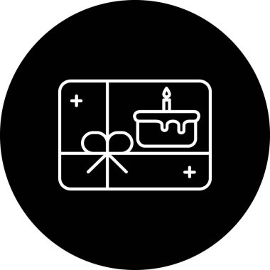 hediye simgesi vektör illüstrasyonu