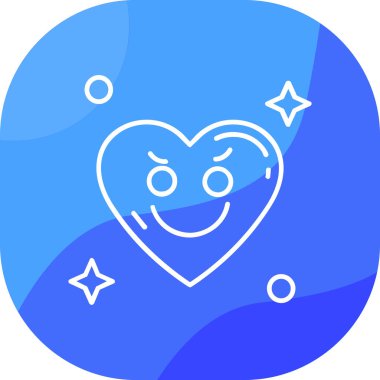 Kalp ikonu vektör illüstrasyonu