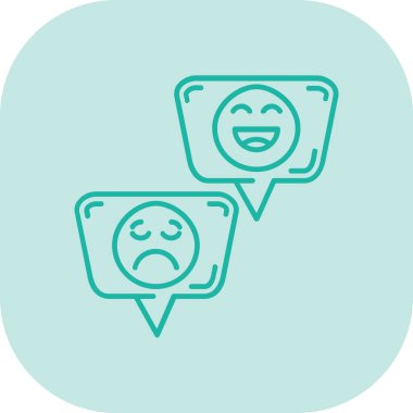 Mutlu gülümseme vektör illüstrasyonu