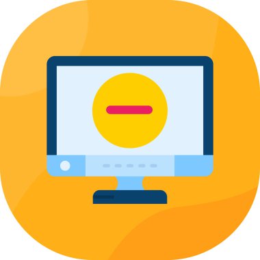 Dizüstü bilgisayar simgesi vektör çizimi