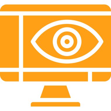 Göz. Web simgesi basit illüstrasyon