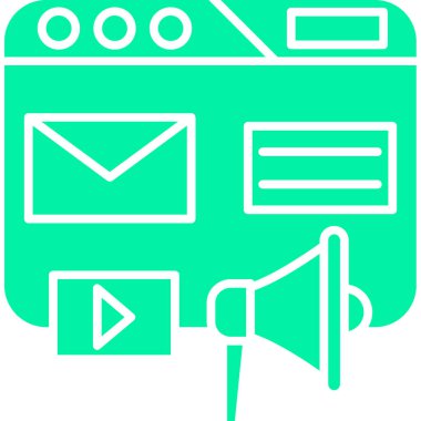 pazarlama reklam pazarlama simgesi