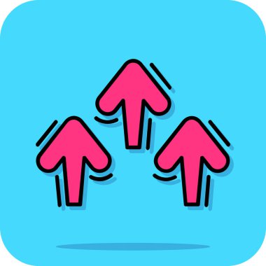 ok simgesi vektör illüstrasyonu