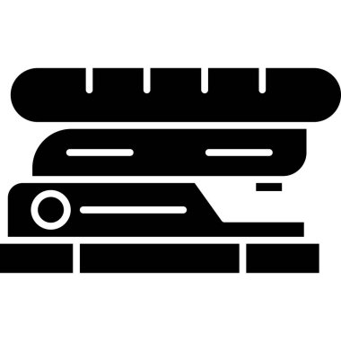 Elektrikli ısıtıcı simgesi. özet çizimi