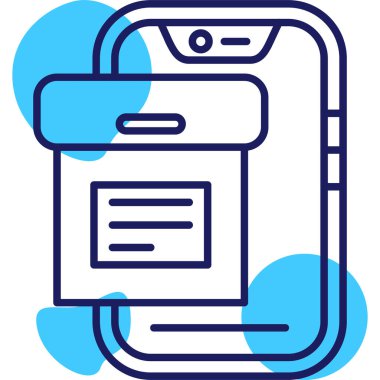 Vektör Mobil simge illüstrasyonu