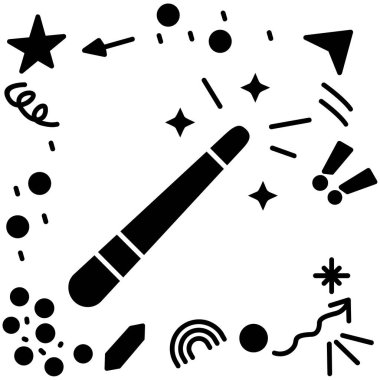 Havai fişeğin vektör simgesi tasarımı