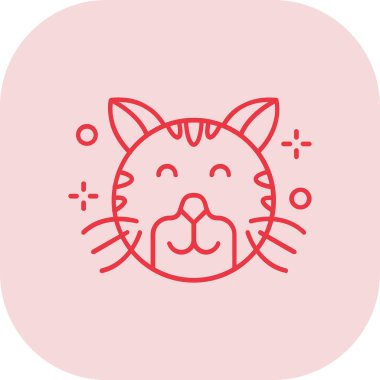 kedi simgesi vektör illüstrasyonu