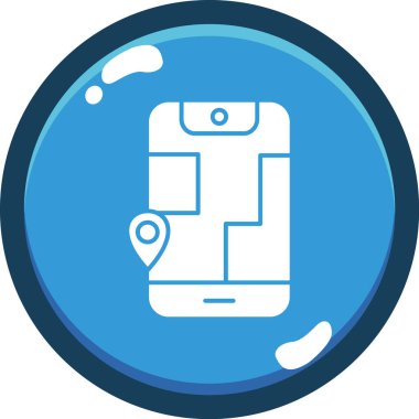 harita pin ikonu vektör illüstrasyonu