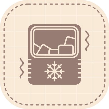 Tasarımınız için vektör kar tanesi simgesi