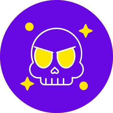 Kurukafa simgesi vektör illüstrasyonu