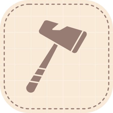 Balta simgesi, basit vektör illüstrasyonu