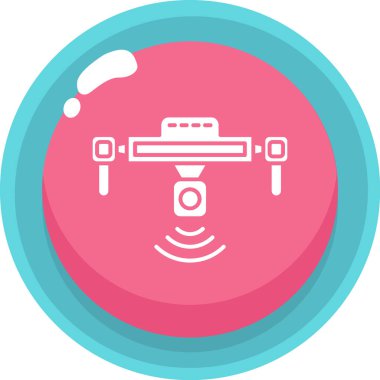 Kamera. Web simgesi basit illüstrasyon