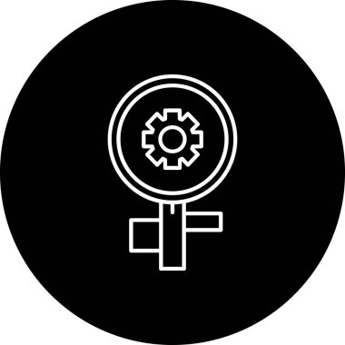 güzel dişi glyglyph vektör simgesi