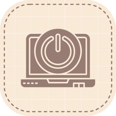 Bilgisayar. Web simgesi vektör illüstrasyonu