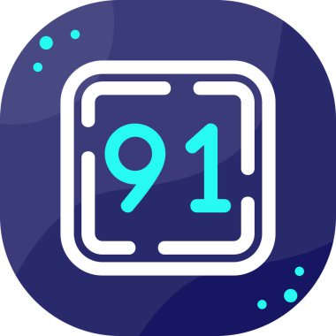 Bir takvim simgesinin vektör illüstrasyonu