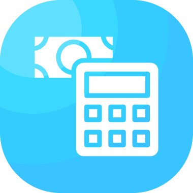 hesap makinesi simgesi, vektör illüstrasyonu