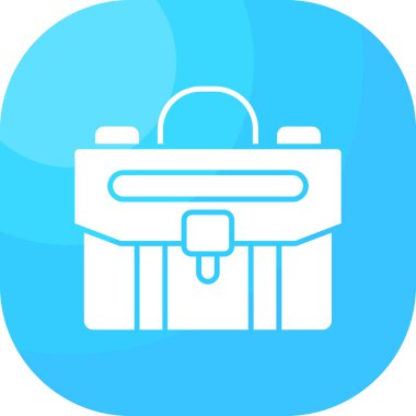 Çanta simgesinin vektör illüstrasyonu