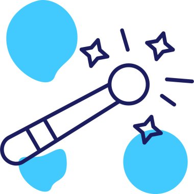 Sihirli değnek. Basit resimleme