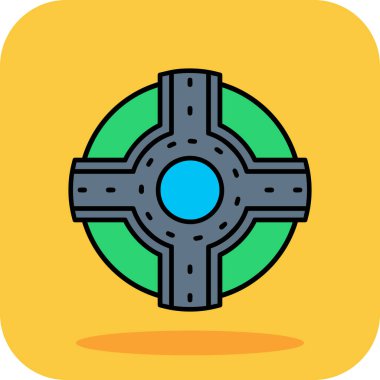 Bir çapraz simgenin vektör illüstrasyonu