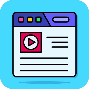 Web tasarım simgesi, vektör illüstrasyonu