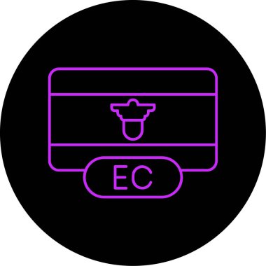 Benzersiz kredi kartı vektör simgesi