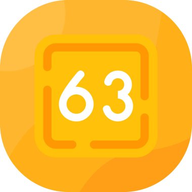 Moda stili izole edilmiş arkaplanda 6 numaralı simge