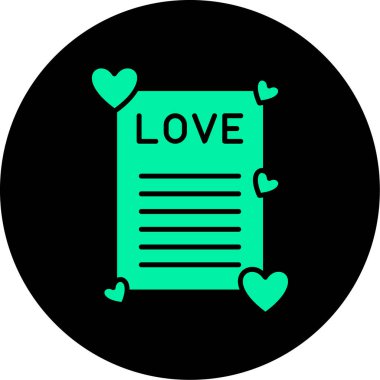 Aşk simgesi vektör illüstrasyonu