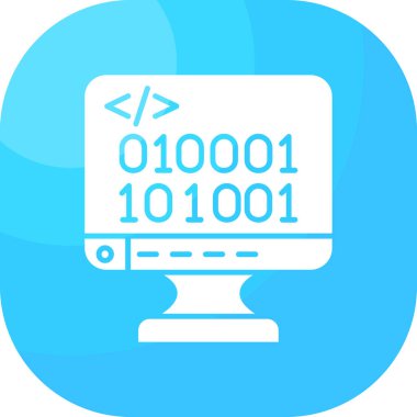 İkili kod. Web simgesi