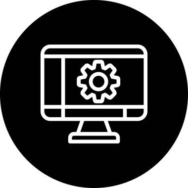 seo modern simgesinin vektör illüstrasyonu