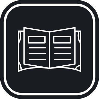 Kitap simgesi soyut arkaplanda izole edildi