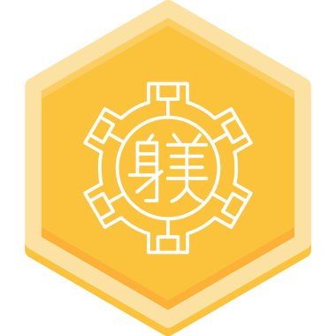 Çin kültür vektör simgesi