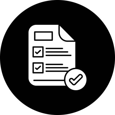 belge simgesi vektör illüstrasyonu