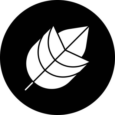 Yaprak ikonu vektör illüstrasyonu